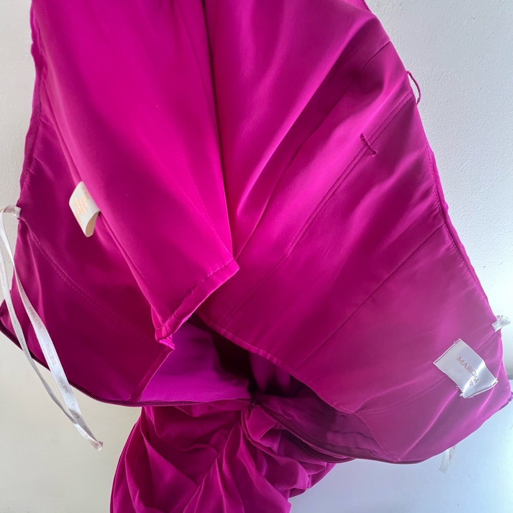 Marchesa Notte Pink Strapless Dress - Picture 12 of 13